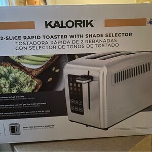 Kalorik 2-Slice Rapid Toaster with Shade Selector